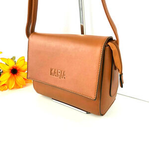 NEW KARIA Women's Crossbody Bag Brown Handbag Great for to Gift Brand